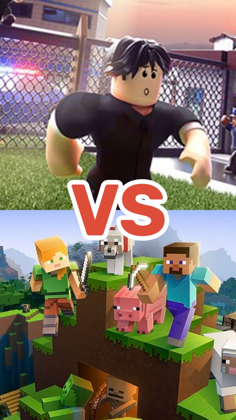 Minecraft and Roblox